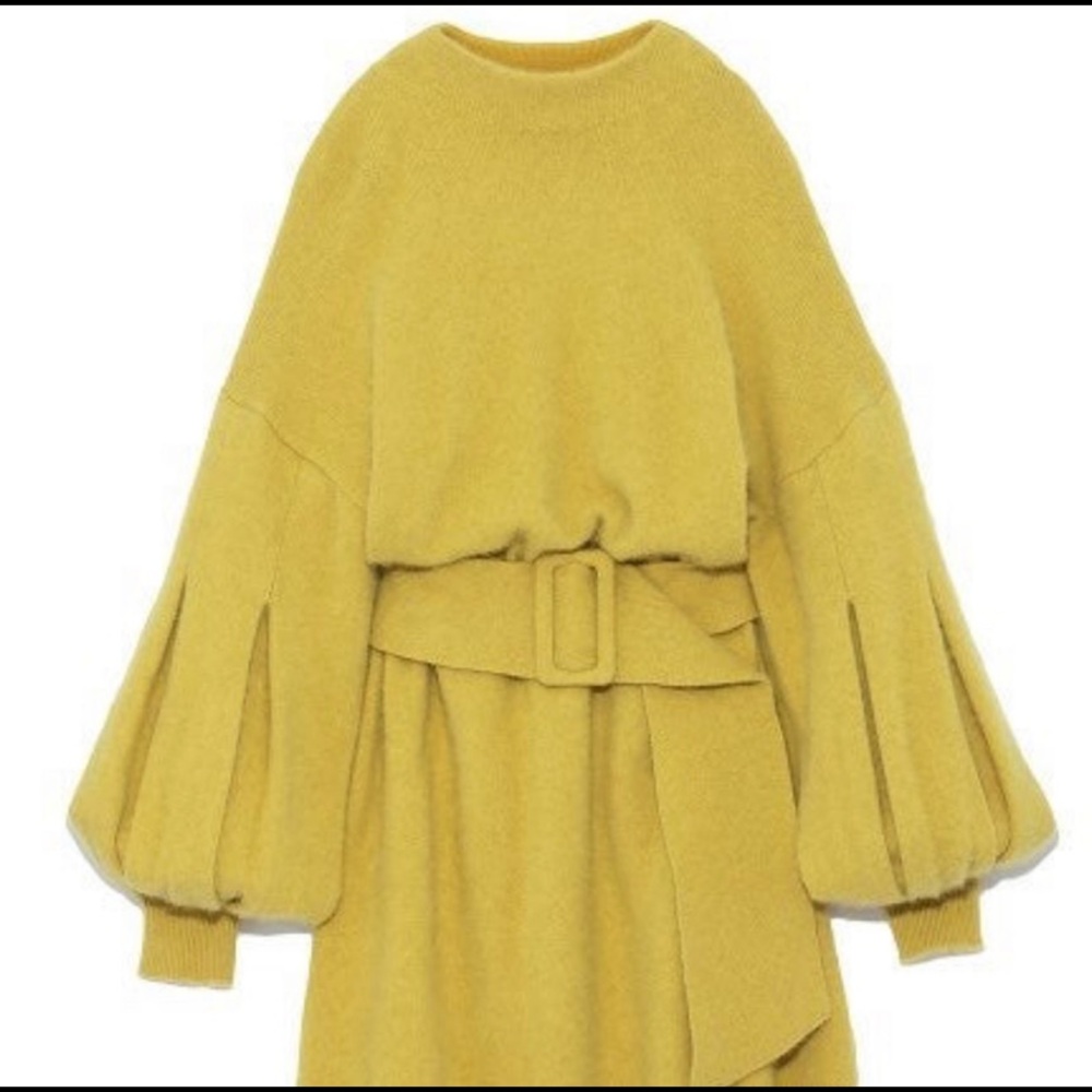 Snidel Belted fox hair sweater Dress like new